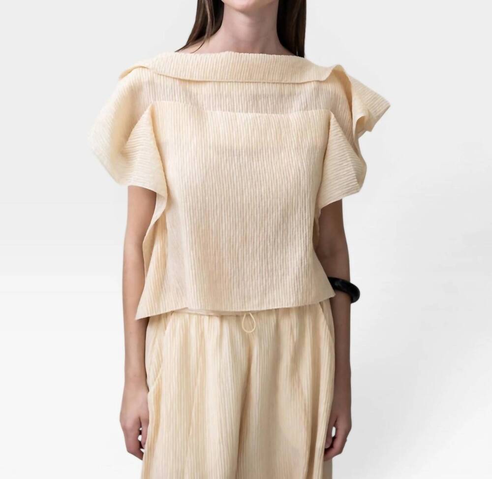 NEW RACHEL COMEY rivera top in light peach